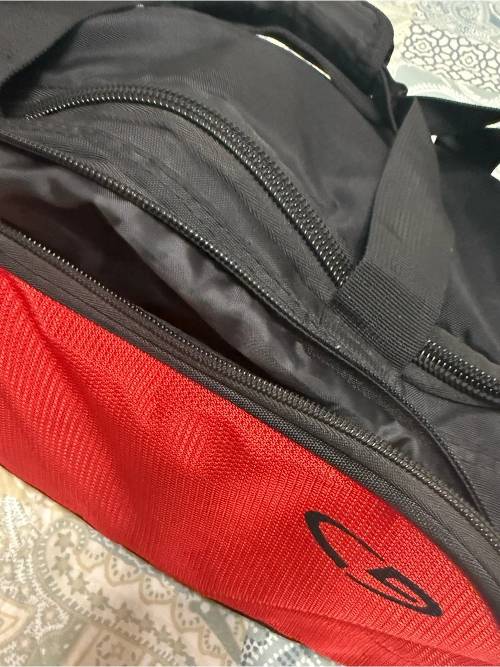 Champion Black & Red Duffel Bag